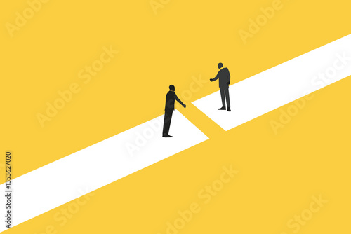 Business deal or financial agreement concept. Business negotiation, deal making or acquisition, merger