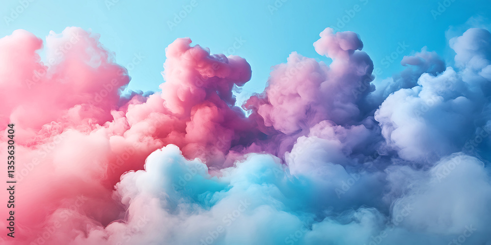 Fototapeta premium Soft Pastel Clouds Wallpaper Background for Dreamy Design Projects