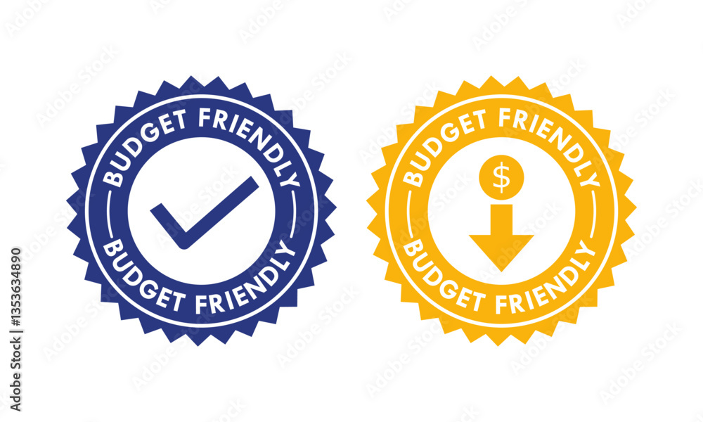 Naklejka premium Budget Friendly design logo template illustration