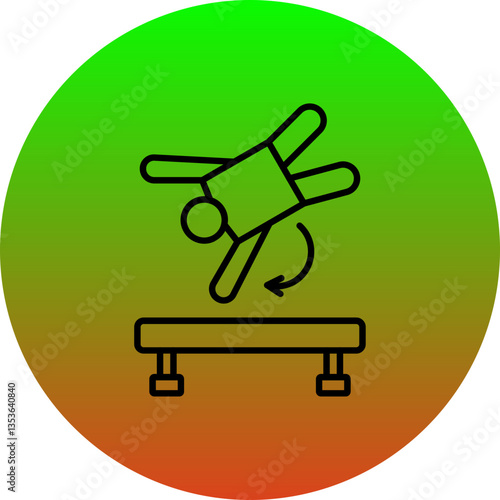 Acrobat jump Icon