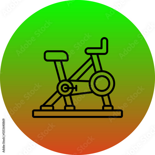 Stationary bicycle Icon