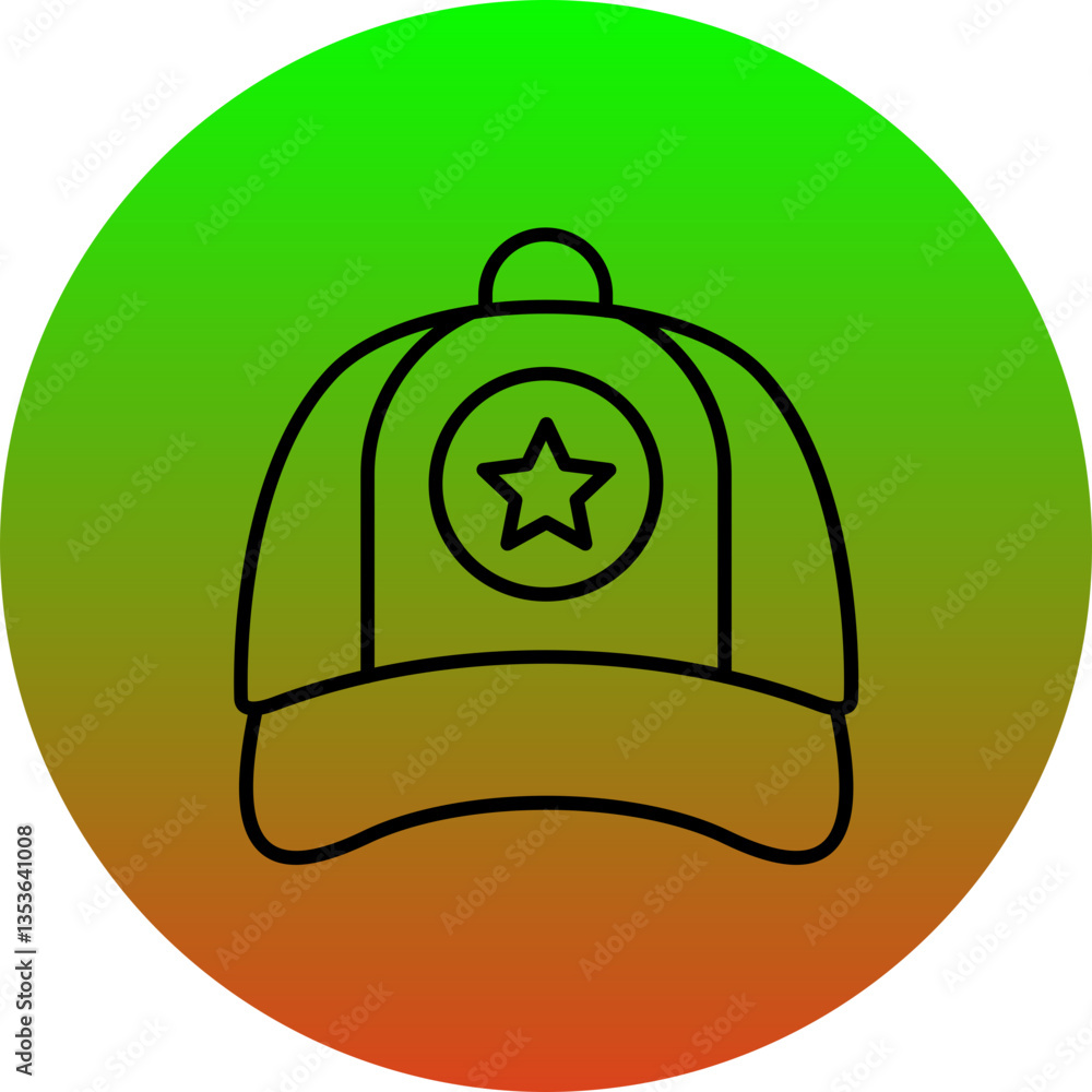 Obraz premium Captain cap Icon