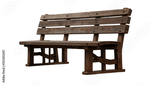 Bench isolated on transparent background