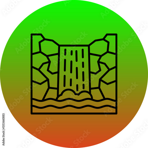 Waterfall Icon
