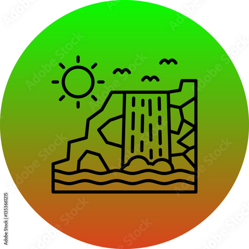 Waterfall Icon