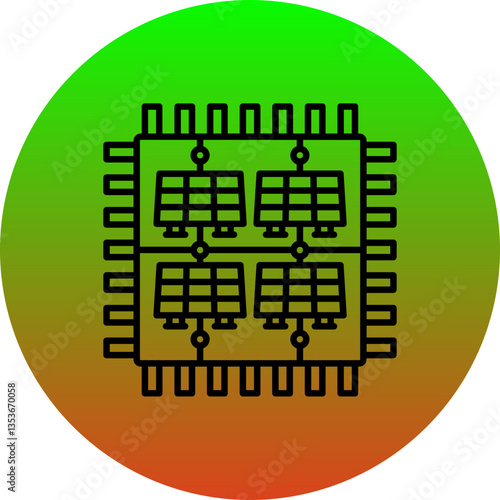 Solar chip Icon