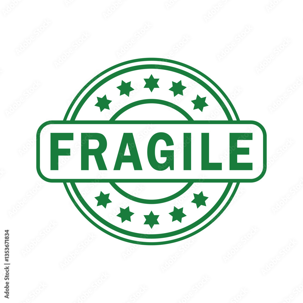 green fragile rubber stamp, icon, flat, design, vector, illustrations, education, style, trendy, collections green fragile rubber stamp, icon, flat, design, vector, illustrations, education, style, trendy, collections