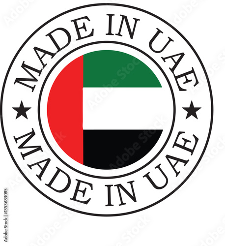 Made in Uzbekistan Stamp Logo, Uzbekistan Origin Badge, Made in Uzbekistan Seal, Made in Uzbekistan Round Stamp, Export Quality Logo, Uzbekistan Product Label,  Vector Stamp Design