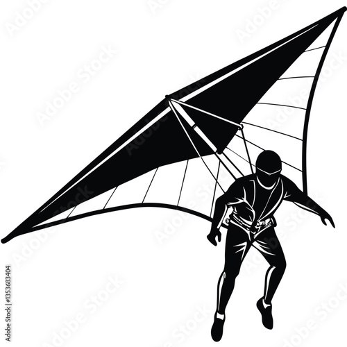 Hang Glider Silhouette