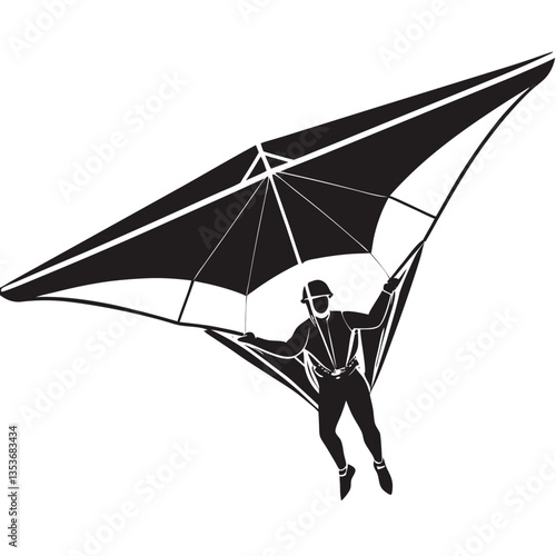 Hang Glider Silhouette