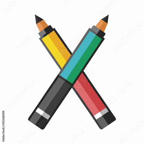 dual tip brush markers for artistic notes 