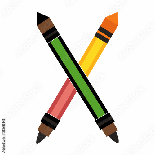 dual tip brush markers for artistic notes 