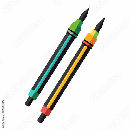 dual tip brush markers for artistic notes 
