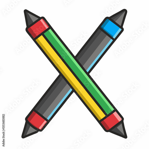 dual tip brush markers for artistic notes 