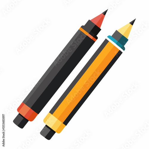 dual tip brush markers for artistic notes 