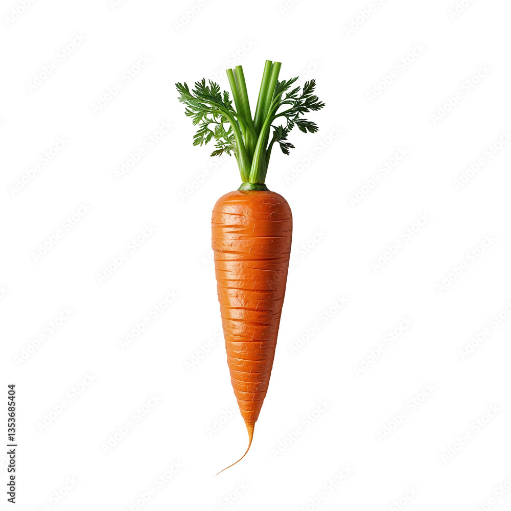 Exaggerated carrot with clean lines and vibrant orange tones, high-detail food art with a playful design, transparent background PNG Exaggerated carrot with clean lines and vibrant orange tones, high-detail food art with a playful design, transparent background PNG