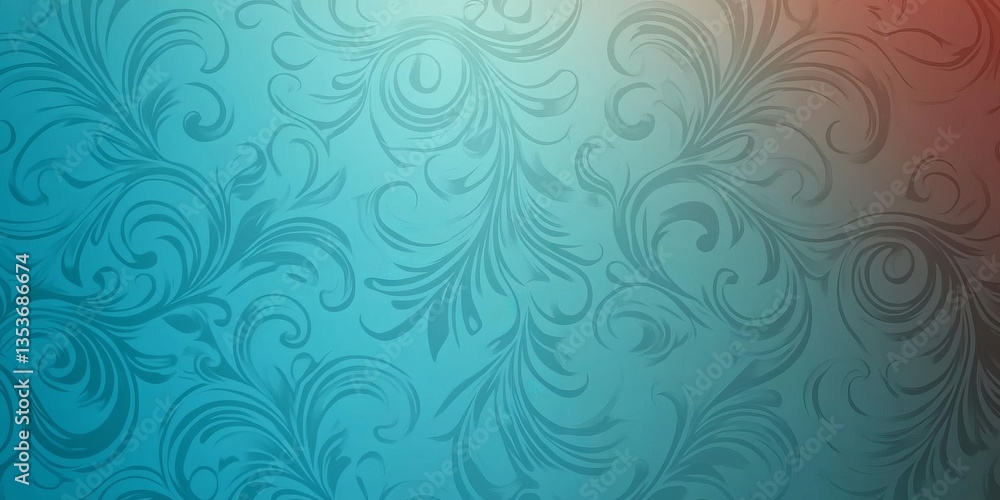 Intricate swirls and patterns in a vibrant abstract background with a soothing gradient of blue and orange hues Intricate swirls and patterns in a vibrant abstract background with a soothing gradient of blue and orange hues