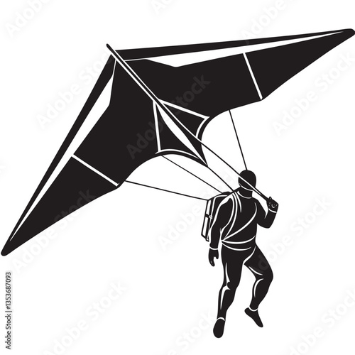 Silhouettes Hang Glider