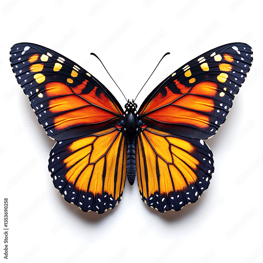 Fototapeta premium Macro photography of butterfly wings high resolution picture