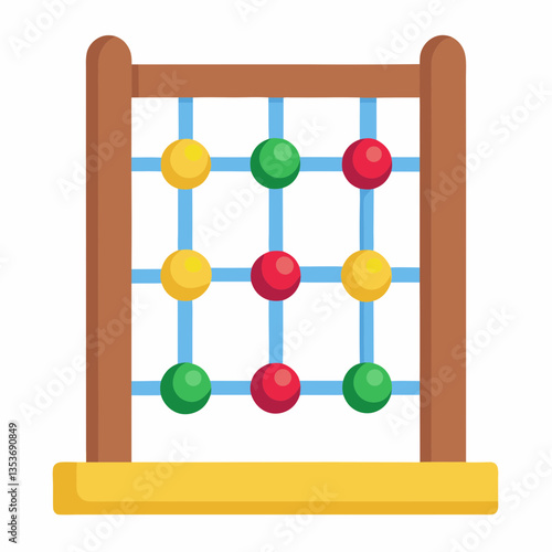 abacus on white background