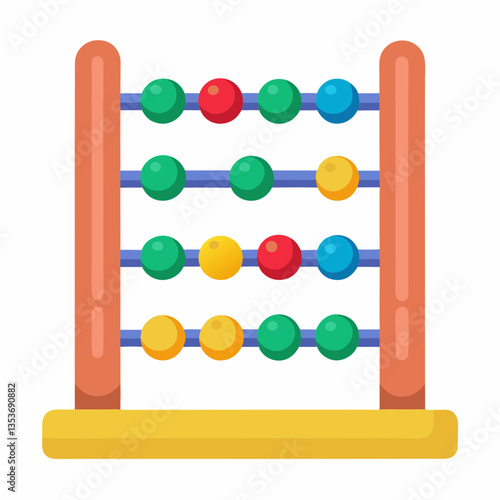 abacus on white background