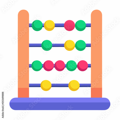 abacus on white background