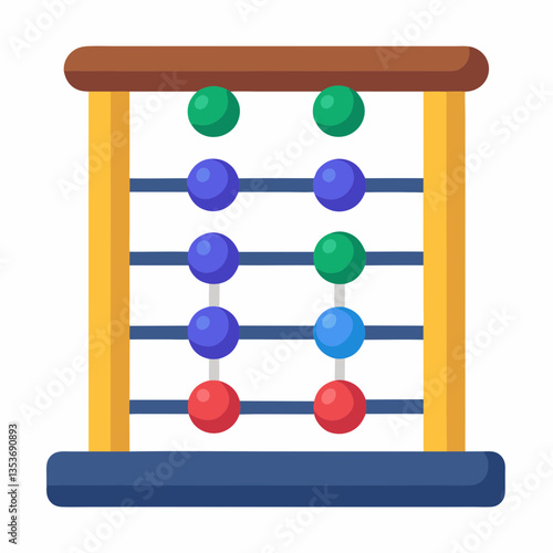 abacus on white background