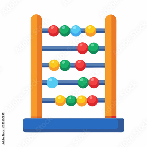 abacus on white background
