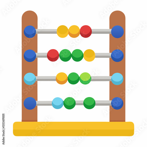 abacus on white background
