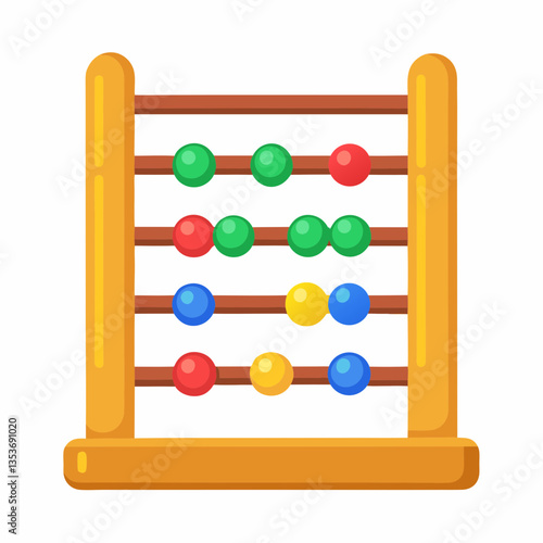 abacus on white background