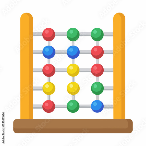 abacus on white background