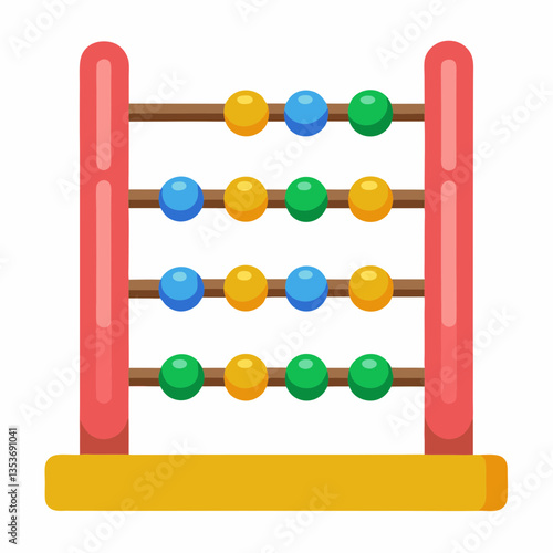 abacus on white background