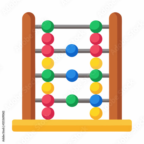 abacus on white background