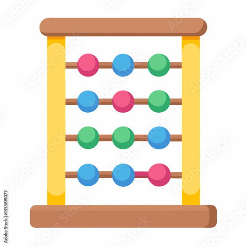 abacus on white background