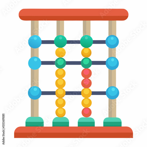 abacus on white background