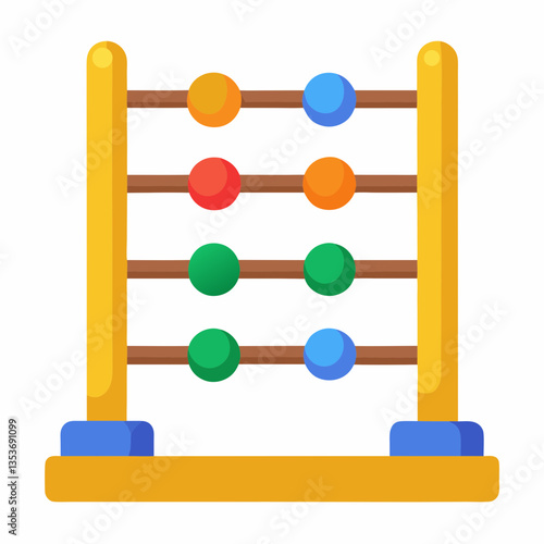 abacus on white background