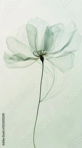3D abstract blurred background of green white black pastel floral bouquet flowers, grunge soft colors romantic botanical gradient aesthetic flow bloom dreamy vintage texture smoke silk pattern paint