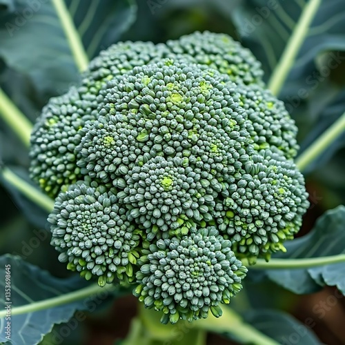 Wallpaper Mural Close up of broccoli top view image. Torontodigital.ca