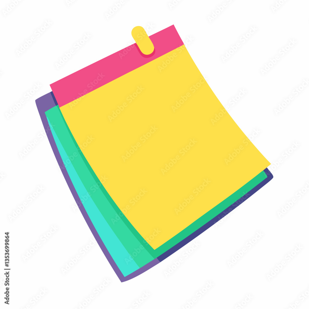 sticky notes pad with vibrant colors sticky notes pad with vibrant colors