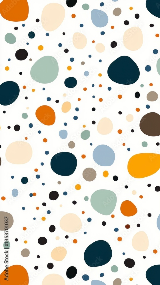 Fototapeta premium Abstract Colorful Polka Dot Pattern