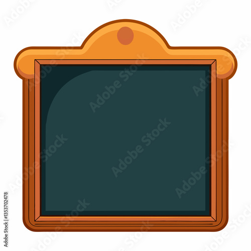 classic chalkboard with wooden frame