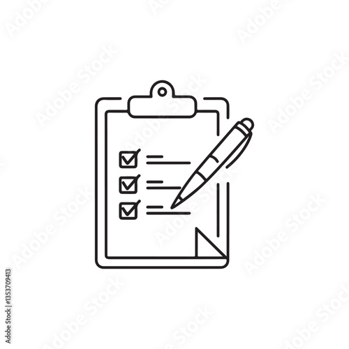 check list clipboard icon sign vector white background