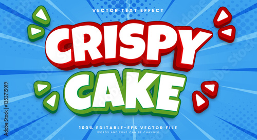 Crispy Cake Snack Style Editable Text effect Template