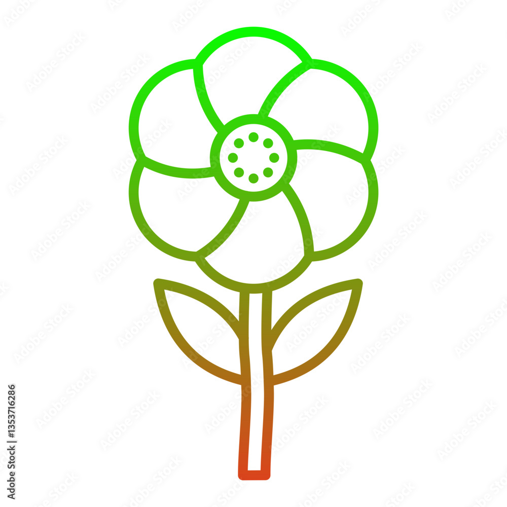 Obraz premium Flower Icon
