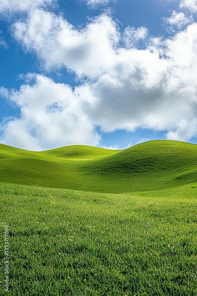 Fototapeta premium Hills under blue sky