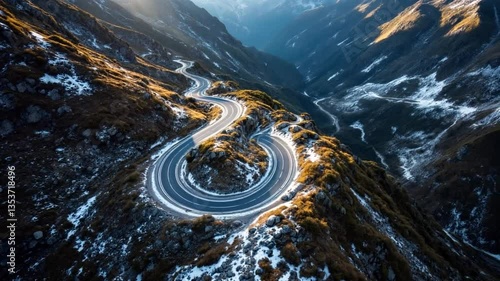 Mountain Pass- A Road Through the Peaks