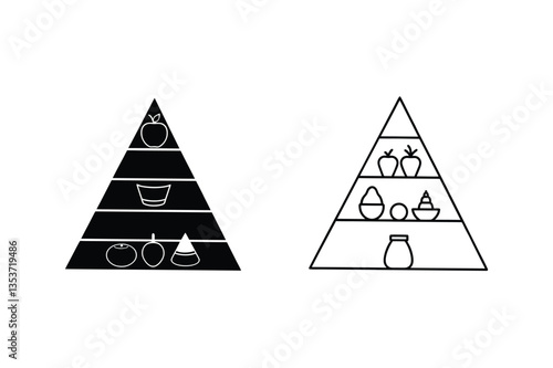 Food Pyramid Guide Healthy Eating Plan, Dietary Guidelines, Nutritional Chart