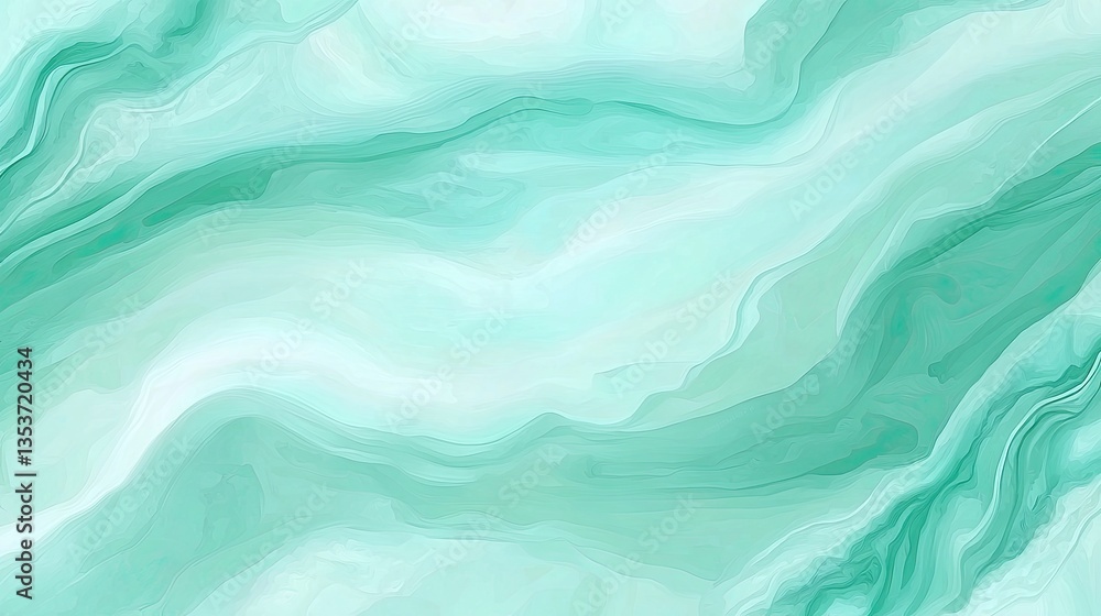 Fototapeta premium Abstract teal marble texture background, smooth flowing design, use in product design, or website