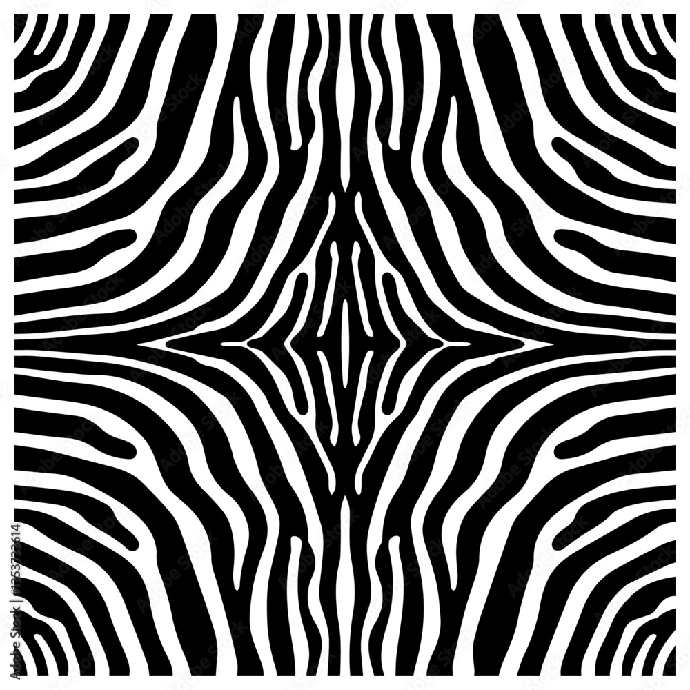 Abstract Zebra Stripe Pattern: High Contrast Black and White Graphic Design Abstract Zebra Stripe Pattern: High Contrast Black and White Graphic Design