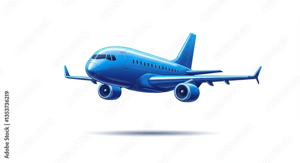 Blue Airplane Air Travel Flight Journey Transportation Blue Airplane Air Travel Flight Journey Transportation